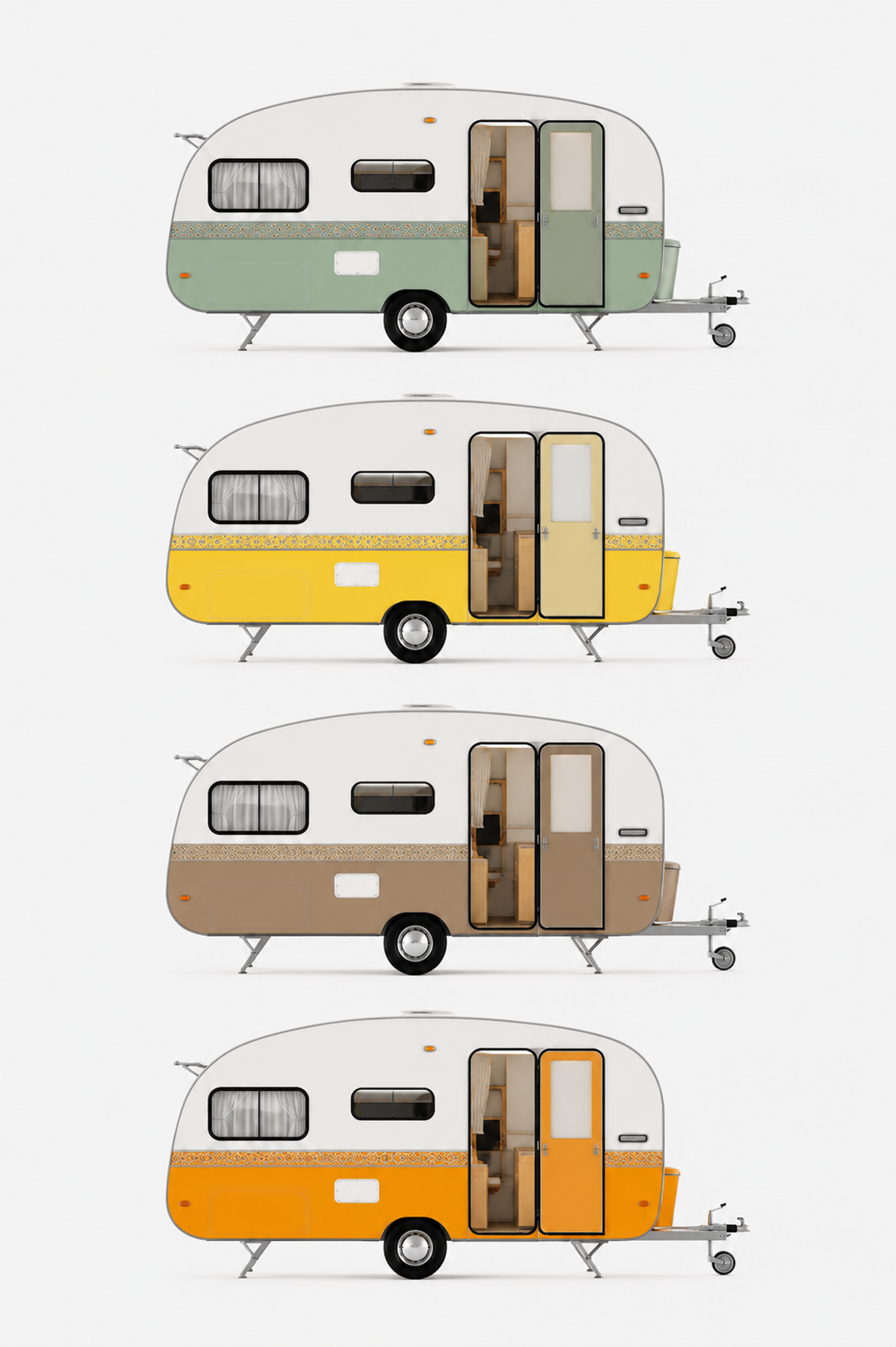 CARISVAN Farbauswahl Retro Caravan