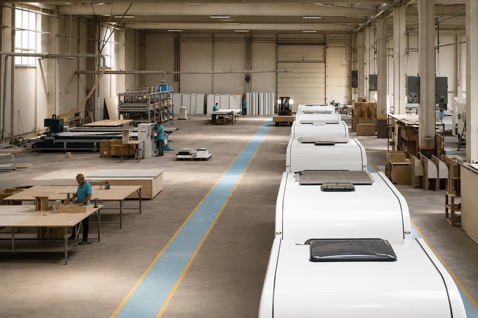 Caravan Fertigungshalle